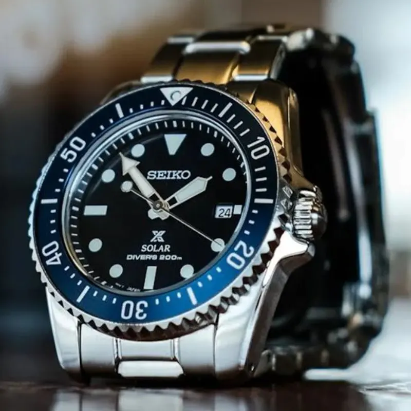 Seiko Prospex Solar Scuba Diver's Blue Dial Men’s Watch- SNE585P1